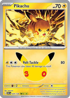 Pikachu - 024/128 (24) [ME: 30th Celebration] Holofoil-1