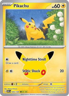 Pikachu - 045/128 (45) [ME: 30th Celebration] Holofoil-1