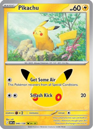 Pikachu - 046/128 (46) [ME: 30th Celebration] Holofoil-1