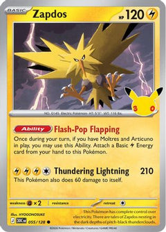 Zapdos - 055/128 (55) [ME: 30th Celebration] Holofoil-1