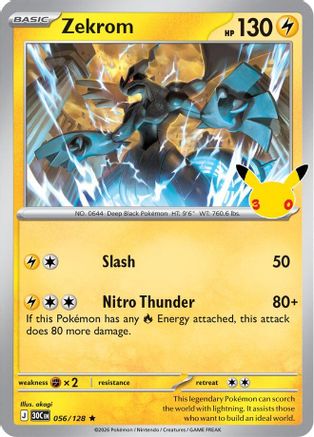 Zekrom (56) [ME: 30th Celebration] Holofoil-1