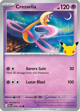 Cresselia (74) [ME: 30th Celebration] Holofoil-1