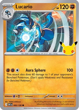 Lucario (83) [ME: 30th Celebration] Holofoil-1