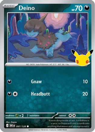 Deino (97) [ME: 30th Celebration] Holofoil-1