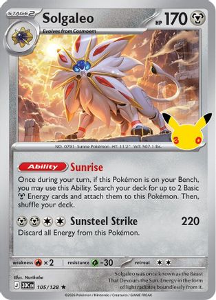 Solgaleo (105) [ME: 30th Celebration] Holofoil-1