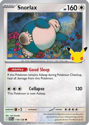 Snorlax (119) [ME: 30th Celebration] Holofoil