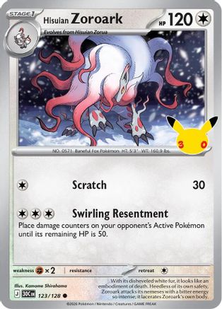 Hisuian Zoroark (123) [ME: 30th Celebration] Holofoil-1