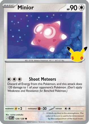 Minior (124) [ME: 30th Celebration] Holofoil-1
