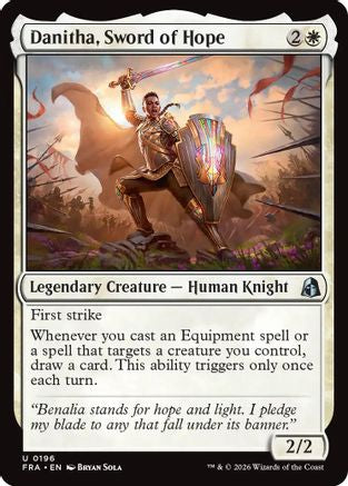 Danitha, Sword of Hope (196) [Reality Fracture] foil
