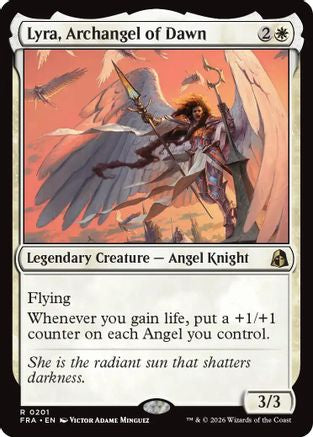 Lyra, Archangel of Dawn (201) [Reality Fracture] foil