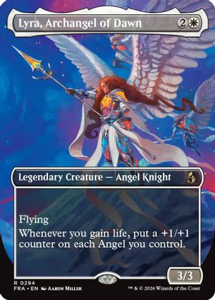 Lyra, Archangel of Dawn (Borderless) (294) [Reality Fracture] foil