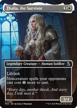 Thalia, the Survivor (Borderless) (296) [Reality Fracture] foil