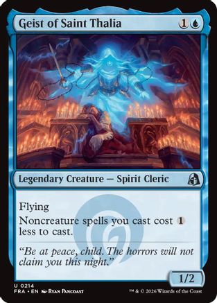 Geist of Saint Thalia (214) [Reality Fracture] foil