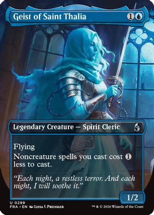 Geist of Saint Thalia (Borderless) (299) [Reality Fracture] foil