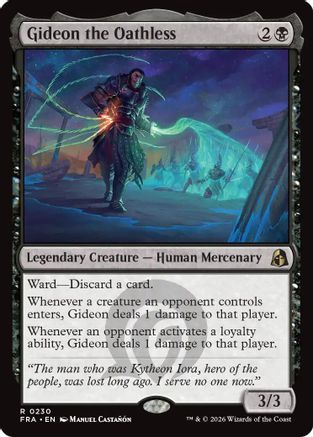 Gideon the Oathless (230) [Reality Fracture] foil