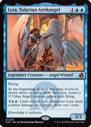 Lyra, Tolarian Archangel (217) [Reality Fracture] foil