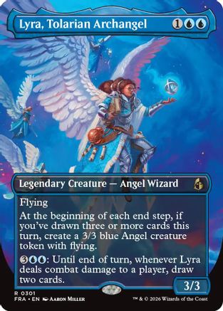 Lyra, Tolarian Archangel (Borderless) (301) [Reality Fracture] foil