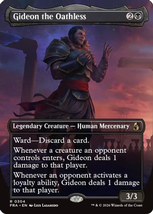 Gideon the Oathless (Borderless) (304) [Reality Fracture] foil