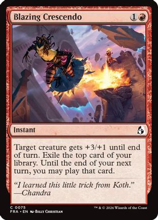 Blazing Crescendo (75) [Reality Fracture] foil