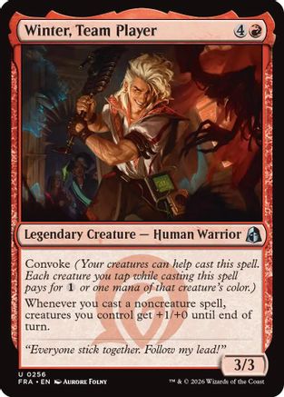 Winter, Team Player (256) [Reality Fracture] foil