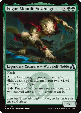 Edgar, Moonlit Sovereign (257) [Reality Fracture] foil