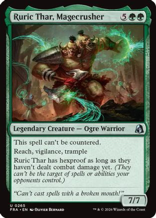 Ruric Thar, Magecrusher (265) [Reality Fracture] foil