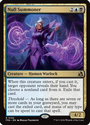 Null Summoner (142) [Reality Fracture] foil