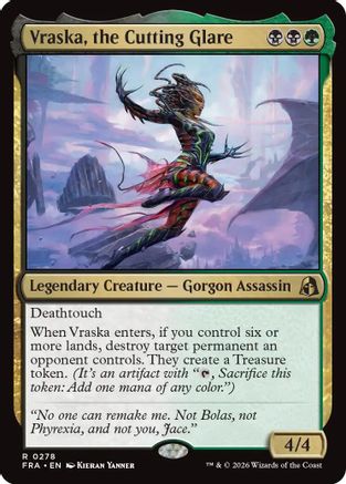 Vraska, the Cutting Glare (278) [Reality Fracture] foil