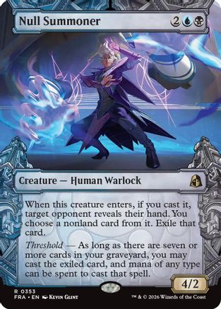Null Summoner (Showcase) (353) [Reality Fracture] foil