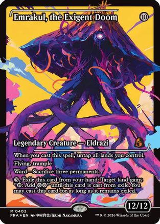 Emrakul, the Exigent Doom (Showcase) (403) [Reality Fracture] foil