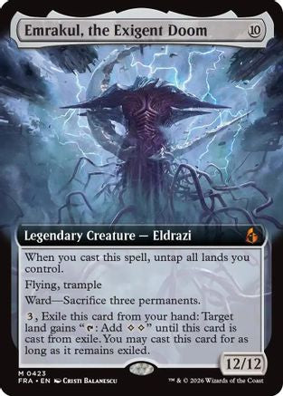 Emrakul, the Exigent Doom (Extended Art) (423) [Reality Fracture]-1