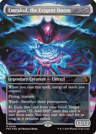 Emrakul, the Exigent Doom (Borderless) (438) [Reality Fracture] foil