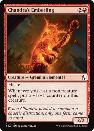 Chandra's Emberling (76) [Reality Fracture] foil