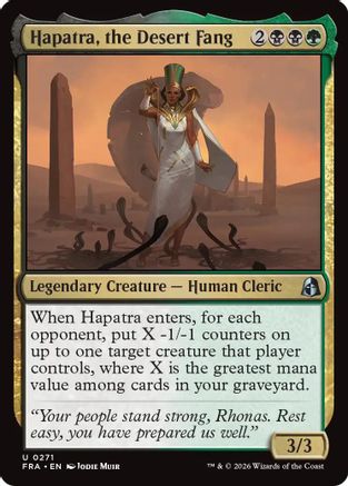 Hapatra, the Desert Fang (271) [Reality Fracture] foil