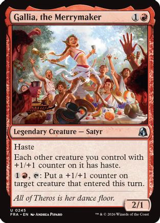 Gallia, the Merrymaker (245) [Reality Fracture] foil