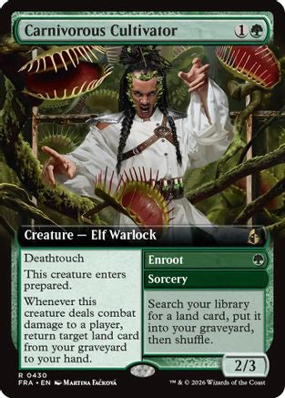 Carnivorous Cultivator (Extended Art) (430) [Reality Fracture] foil