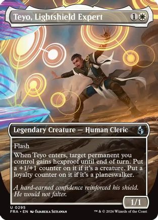 Teyo, Lightshield Expert (Borderless) (295) [Reality Fracture] foil