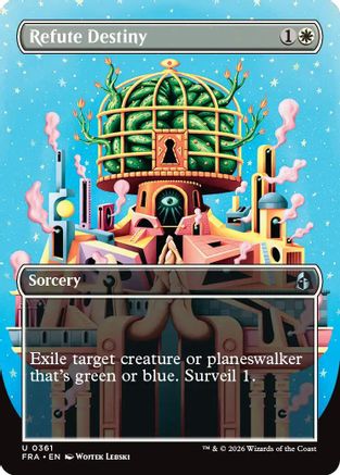Refute Destiny (Borderless) (361) [Reality Fracture] foil