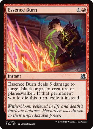Essence Burn (82) [Reality Fracture] foil