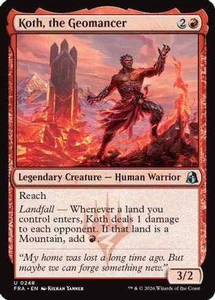 Koth, the Geomancer (248) [Reality Fracture] foil