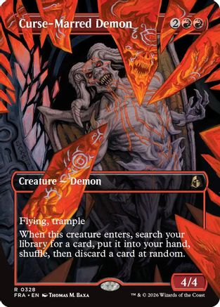 Curse-Marred Demon (Borderless) (328) [Reality Fracture] foil