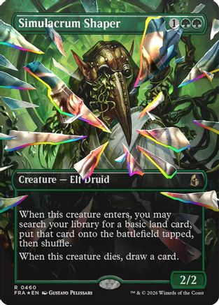 Simulacrum Shaper (Borderless) (Facet Foil) (460) [Reality Fracture] foil