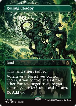 Roiling Canopy (Borderless) (380) [Reality Fracture] foil