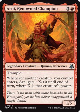 Arni, Renowned Champion (243) [Reality Fracture]