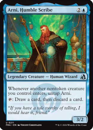 Arni, Humble Scribe (211) [Reality Fracture] foil