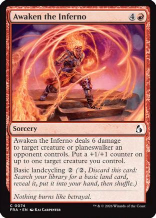 Awaken the Inferno (74) [Reality Fracture] foil