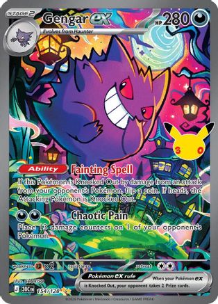 Gengar ex - 154/128 (154) [ME: 30th Celebration] Holofoil-1