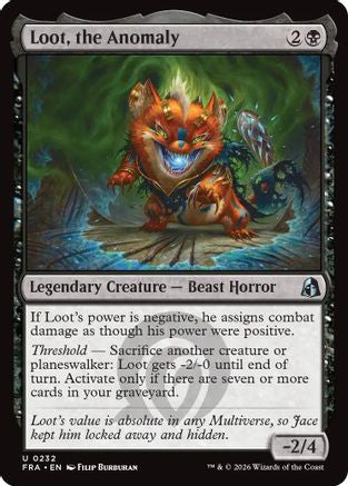 Loot, the Anomaly (232) [Reality Fracture] foil