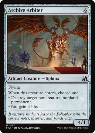 Archive Arbiter (167) [Reality Fracture] foil