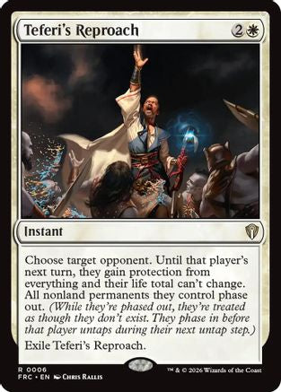 Teferi's Reproach (6) [Commander: Reality Fracture]